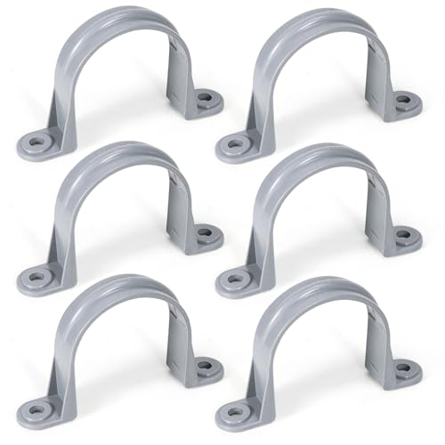 2.5 Inch PVC Pipe Straps, 2-Hole Plastic Conduit Clamp, 6PCS - Image 2