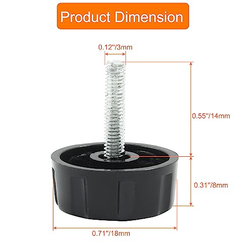 Fishing Reel Handle Screw Caps,Black Fishing Reel Handle Nut - Image 4