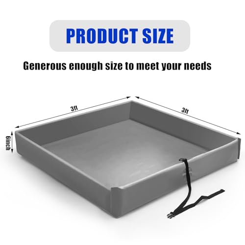Wettarn 1 Pcs Folding Duck Pond 3’ x 3’ Portable Spill - Image 3