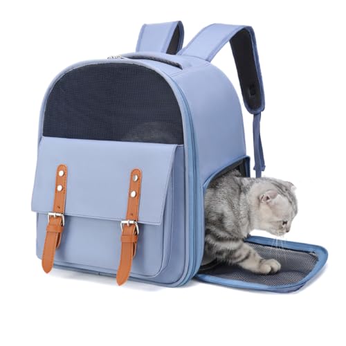 Cat Backpack Carrier Breathable Pet Travel Backpack Double - Image 3