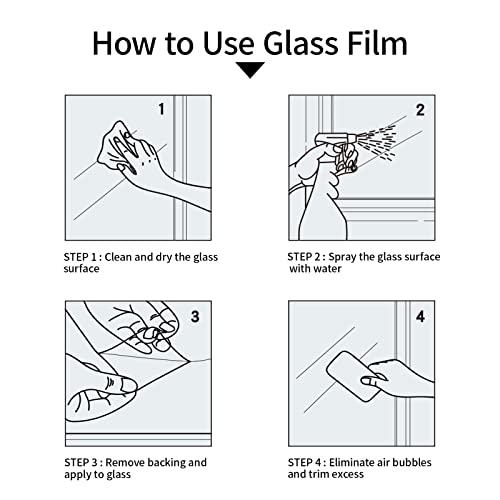 Stained Glass Window Film Static Cling Non Adhesive, 17.3"x 118" - Image 6