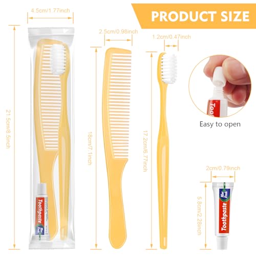 NICEMOVIC 150 Pack Disposable Toothbrushes Bulk | Travel Essentials - Image 3