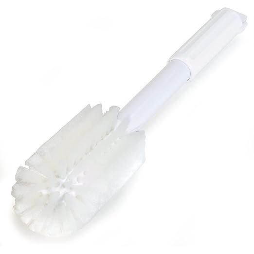 SPARTA Industial Tank Brush Pipe Brush, Drain Brush with Handle for Commercial Kitchens, Polyester, 3 Inch, White