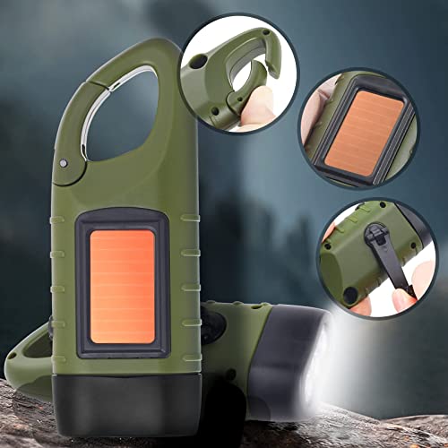 Simpeak 2-Pack Hand Crank Solar Powered Flashlight, Emergency - Image 7