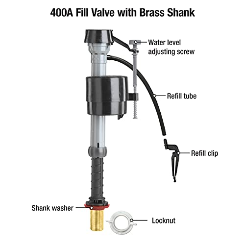 Fluidmaster 400A Brass Shank Universal Toilet Fill Valve - Image 7