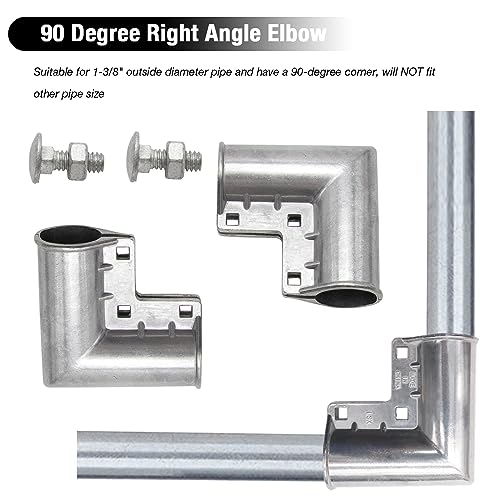 MDEOOSKY 4pcs Chain Link Fence Gate Corners Chain Link - Image 6