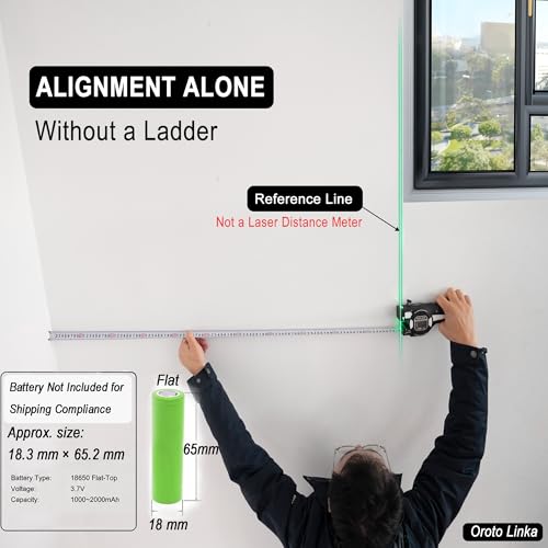 Laser Tape Measure with Upward Green Laser Line, Measure Ceiling - Image 3