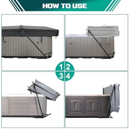 TOCRETOARE Spa Cover Lift, Under Mount Hot Tub Cover Lift - Image 5
