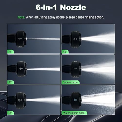 Portable Cordless Blade Blower, 6-in-1 Nozzle Powered - Image 6