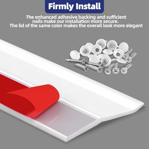 Garage Door Top and Side Seal, 36 FT x 2.2", White - Image 4