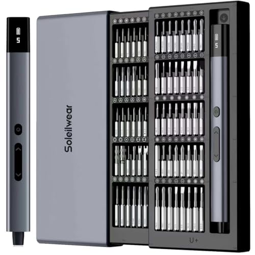 Soleilwear Electric Precision Screwdriver, 80pcs Mini | Hand Tools - Image 2