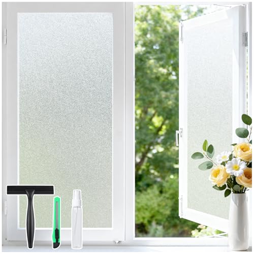 Haton Frosted Window Privacy Film with Tools, Static Cling - Image 2