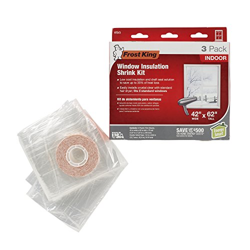 Frost King V73/3H Shrink Window Kit, Indoor, 42 x 62 in, 3 pack - Image 6