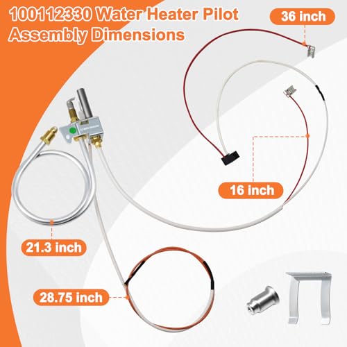 100112330 Water Heater Pilot Assembly Compatible with Whirlpool - Image 3