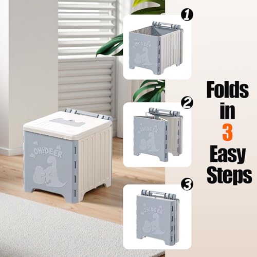 9.1" Foldable Travel Potty - Compact Collapsible Portable - Image 7