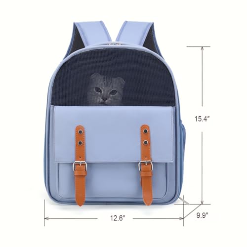 Cat Backpack Carrier Breathable Pet Travel Backpack Double - Image 7