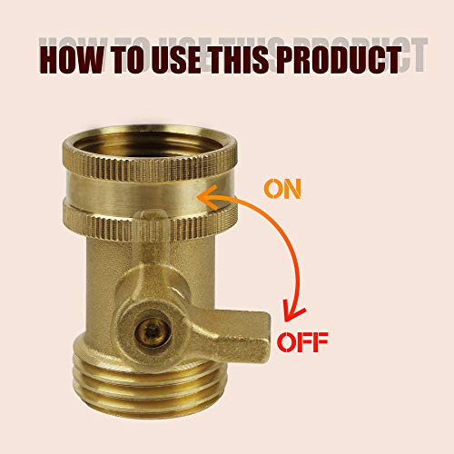 Twinkle Star 3/4 Inch Water Hose Shut Off Valve 2 Pack - Image 5