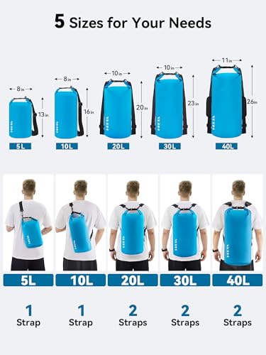 HEETA Waterproof Dry Bag Backpack with Emergency Whistle - Image 3