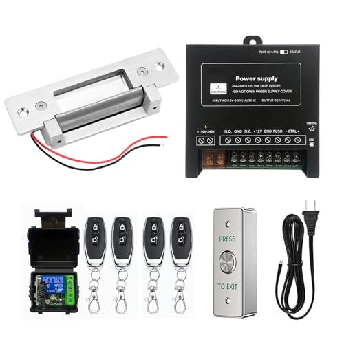 Electric Strike Door Access Control Kit Remote Control, Fail - Image 2