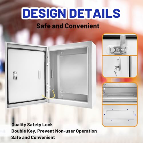 Outdoor Electrical Box 16x12x6 NEMA 4X IP66 Waterproof Junction - Image 5