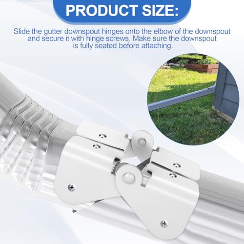 Downspout Zipper Hinges for Rain Water Gutter Extension - Image 4