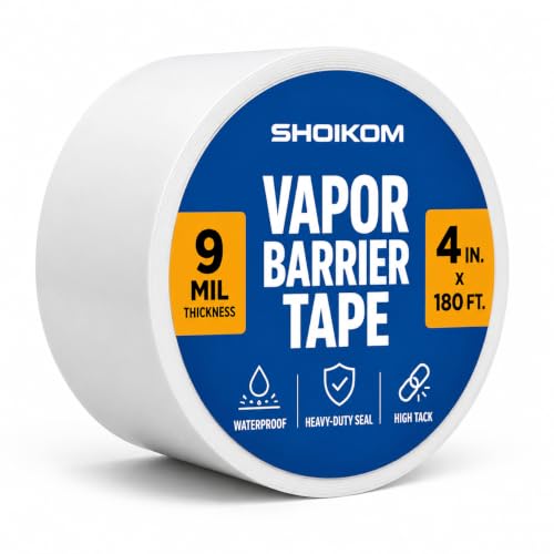 9 Mil Vapor Barrier Tape 4 Inch x 180 Ft Waterproof House Wrap - Image 2