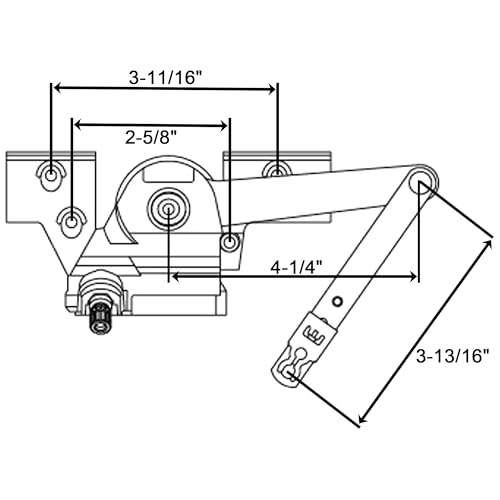 Non-Handed Casement Window Split Arm Operator Compatible - Image 4