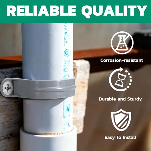 2.5 Inch PVC Pipe Straps, 2-Hole Plastic Conduit Clamp, 6PCS - Image 6