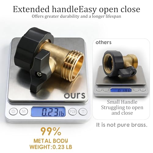 Hourleey Garden Hose Shut Off Valve, 2 Pack Heavy Duty 3/4 Inch - Image 7