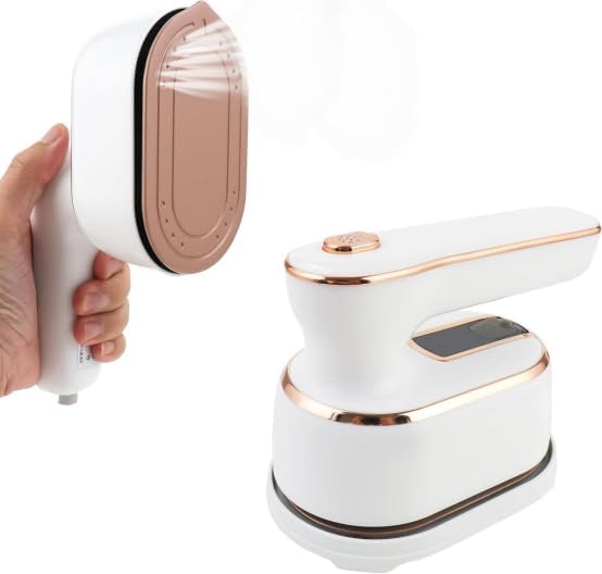 1000W Travel Steam Iron - 15s Fast Heating, 180° Foldable Portable Steamer - Mini Size for Home & Travel
