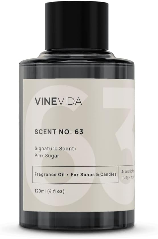 VINEVIDA [4oz] Pink Sugar Fragrance Oil for Candle Making and Soap Making - Premium Candle Scents for Soy Candles