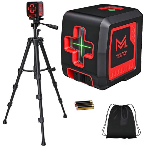 Self Leveling Laser Level 100ft, Green Cross Line with Tripod - Image 2