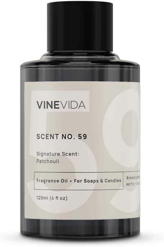 VINEVIDA [4oz] Patchouli Fragrance Oil for Candle Making and Soap Making - Premium Candle Scents for Soy Candles