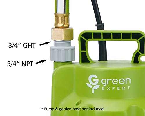 Green Expert Plastic Adapter Kit for Garden Hose and Sump Pump - Image 8
