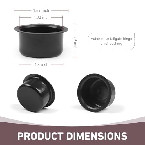 4Pcs Tailgate Hinge Pivot Bushing Kit, Tail Gate Hinge Inserts - Image 3