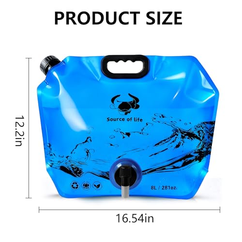 Camping Water Container, Collapsible 2 Gallon Water Jug - Image 4