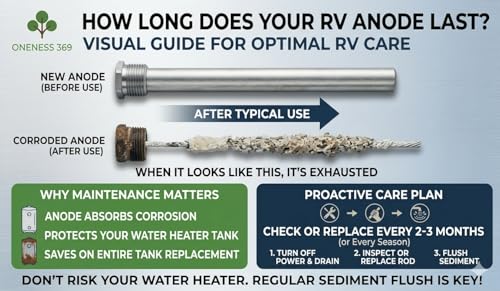 RV Water Heater Anode Rod 2-Pack, Galvanized 9.25”x3/4” NPT - Image 5