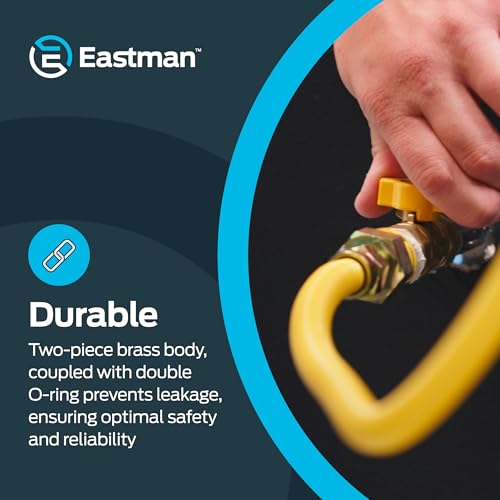 Eastman 1/2 Inch FIP Straight Gas Ball Valve with 1/4-Turn - Image 6