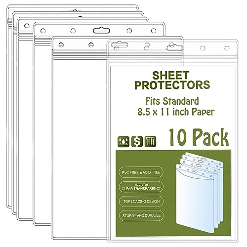 Bird Fiy Sheet Protectors 10 Pack 8.5" x 11" Waterproof | Home Repair - Image 2