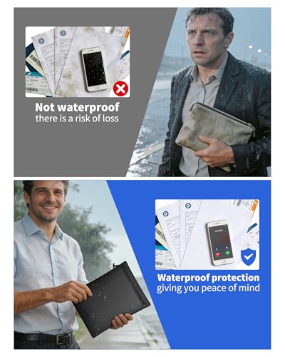IPX8 Waterproof Document Bag: 15.3x11.8" Zipper Pouch - Image 7