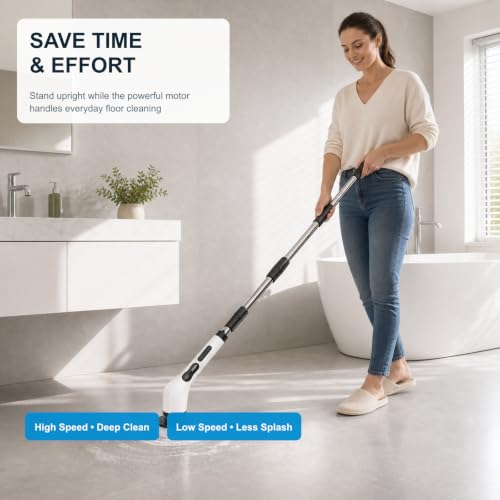Electric Spin Scrubber, Cordless Cleaning Brush Scrubber - Image 5