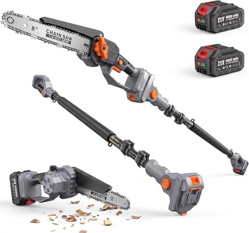 TaskStar 2-in-1 Pole Saw for Tree Trimming, 8-Inch - Image 2