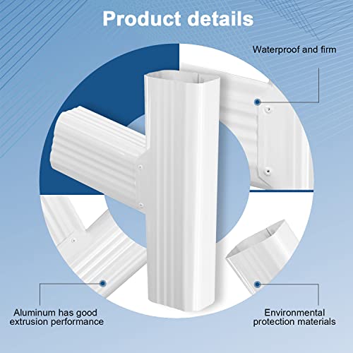 VYH Gutter Downspout Y Connector 2x3 Standard Left High Gloss - Image 4