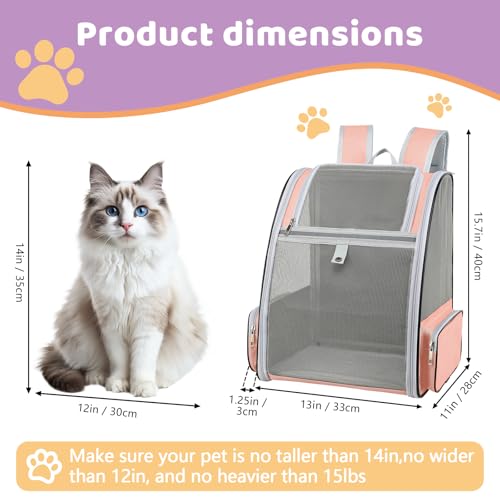 Cat Backpack Carrier Large Pet Backpack for Small Dog | Pet Essentials - Image 3