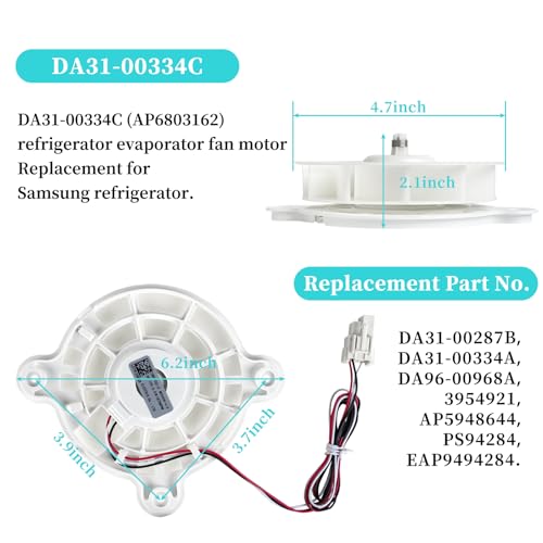 DA31-00334C DA31-00287B Evaporator Fan Motor for Samsung - Image 4