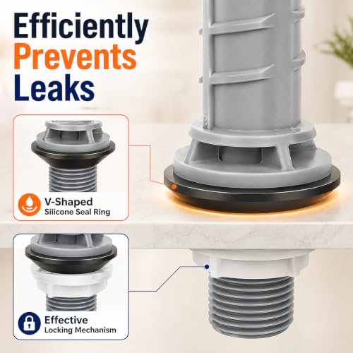 Toilet Tank Replacement Kit with 2-Inch Flapper | Bathroom Essentials - Image 6