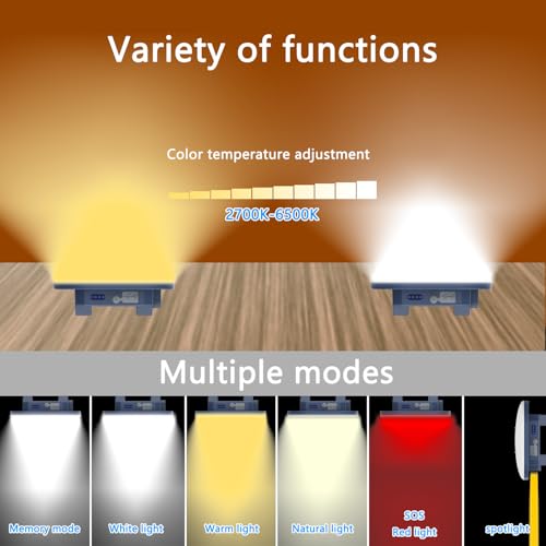 6 inch Rechargeable Camping Light TeiNewBy 4000LM 16500mAh - Image 4