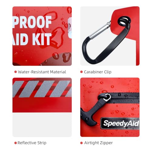 211 PCS Waterproof First Aid Kit, Emergency Supplies for Hiking & - Image 5