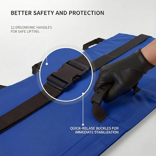 Portable Vet Dog Stretcher Gurney with 12 Rubber Handles, 400 lbs - Image 7