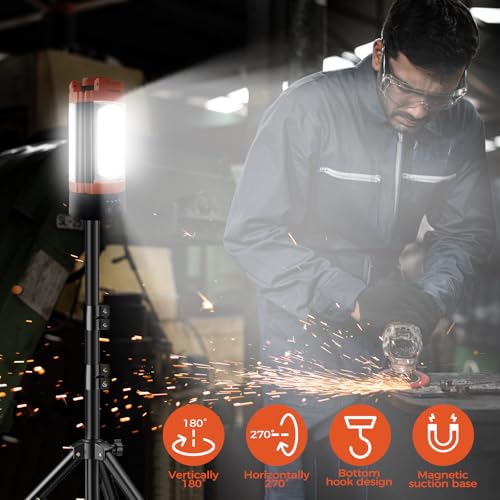 Rechargeable 12000mAh Camping Light with Adjustable Stand - Image 7